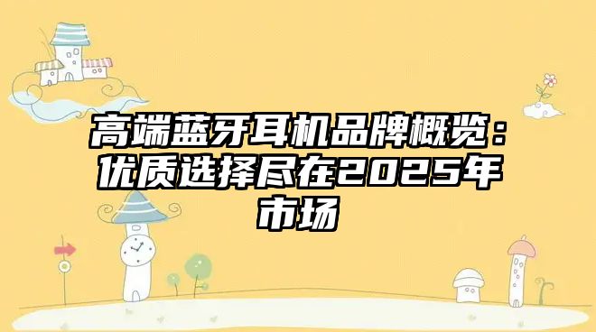 高端藍(lán)牙耳機(jī)品牌概覽：優(yōu)質(zhì)選擇盡在2025年市場