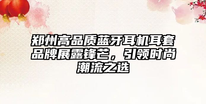 鄭州高品質藍牙耳機耳套品牌展露鋒芒，引領時尚潮流之選