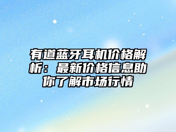 有道藍(lán)牙耳機(jī)價(jià)格解析：最新價(jià)格信息助你了解市場(chǎng)行情