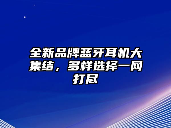 全新品牌藍牙耳機大集結，多樣選擇一網打盡